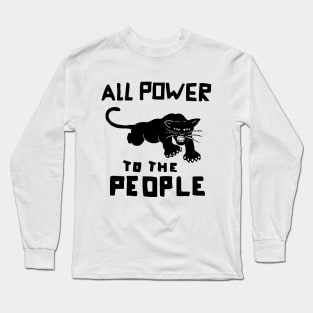 VINTAGE BLACK PANTHER LOGO Long Sleeve T-Shirt